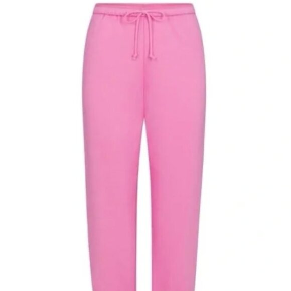 Skims Fleece Sweatpants in Bubble Gum - Picture 1 of 4